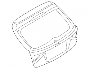 Naked tailgate with glass Subaru Impreza WRX GH 08-14 5d