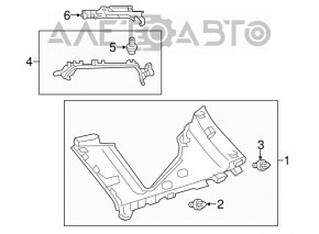 Rear pillar trim left Toyota Prius V 12-17 gray, scratch