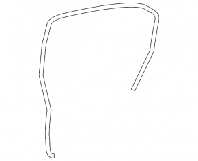 Door seal rear left Subaru Impreza 17-23 GK