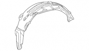 Rear right fender liner for Lexus LX 22-26