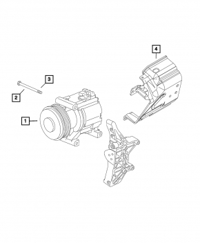 Jeep Renegade 19-23 1.3T Air Conditioning Compressor Guard