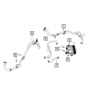 Jeep Grand Cherokee WK2 16-20 3.6 Automatic Transmission Oil Cooler