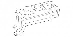 Toyota Prius 50 16-22 Underhood Fuse Box Housing