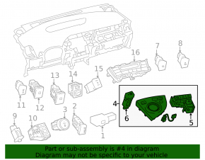 Toyota Prius 30 10-11 Gearbox Shifter Cover