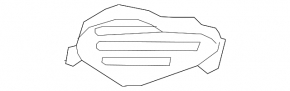 The front bumper guard of the Chevrolet Equinox 22-24 is worn out, the fastening is broken