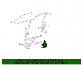 Front right window motor for Lexus GX470 03-09