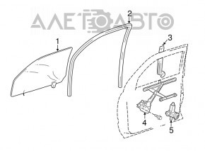Front right window motor for Lexus GX470 03-09