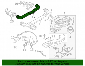 Cooling air duct VVB upper Audi Q5 8R 13-16