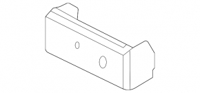 Right license plate holder for Audi A4 B9 20-25 2 parts