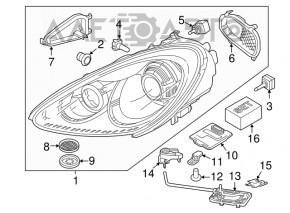 Porsche Cayenne 958 13-18 Headlight Control Unit