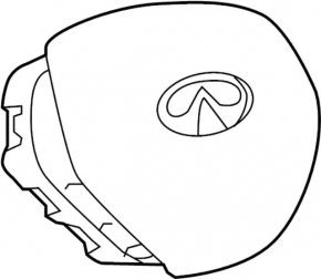 Steering wheel airbag for the driver's side of the Infiniti QX30 17-19