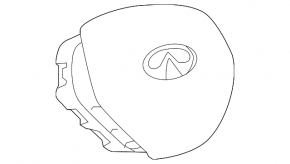 Airbag in the steering wheel driver's Infiniti QX30 17- rusty pyropatron