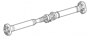 Cardan shaft cardan rear Mercedes C-class W205 300 15-18 under 7 steps, AWD