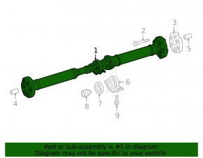 Cardan shaft cardan rear Mercedes C-class W205 300 15-18 under 7 steps, AWD
