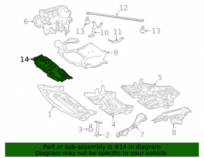 Upper radiator deflector Mercedes W212 14-16