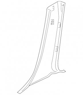 Lower left center pillar trim for Mazda3 MPS 09-13