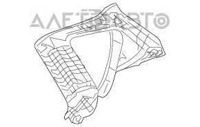 Rear pillar trim right Mazda3 03-08 HB