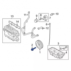 Ford Escape MK4 Crankshaft Pulley Bolt 23- 1.5T
