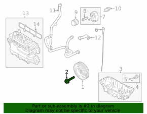 Ford Escape MK4 Crankshaft Pulley Bolt 23- 1.5T