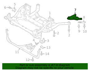Front subframe burr, rear right, Land Rover Range Rover Velar 18-20