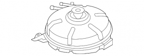 Expansion tank cooling Ford Escape MK4 20- 1.5T, 2.0T without cap