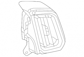 Mazda CX-50 23-25 right front panel air vent deflector, black