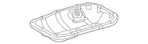 Oil pan Toyota Prius V 12-17 2ZR-FXE
