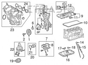 Oil pan Toyota Prius V 12-17 2ZR-FXE