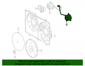 Left Cooling Fan Motor for Lexus RX450h 10-15