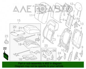 Mercedes CLA 14-19 Passenger Seat Control Unit