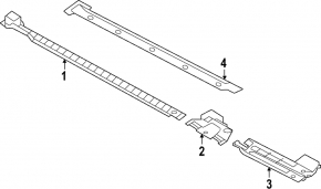 Central left underbody protection for Volkswagen ID.4 21-25