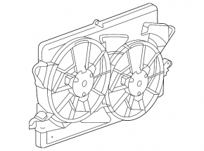 Diffuser radiator shroud assembly Chevrolet Malibu 13-15