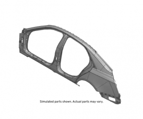 Quarter wing rear right Cadillac CTS 14- silver