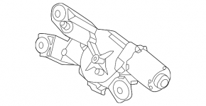 Windscreen wiper linkage with motor rear Volvo XC90 16-23