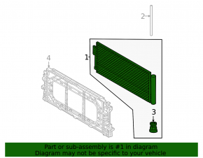 Air conditioning radiator condenser Volvo XC60 22-26