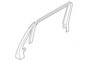 Volvo XC90 25-26 Type 2 Inner Rear Left Door Trim, Black