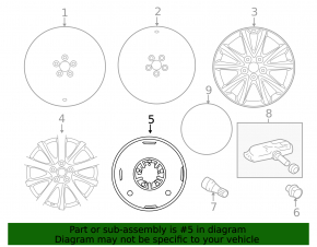 Wheel disk R18 Lexus IS 14-21 curb