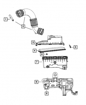Air Duct Jeep Compass 11-16 2.0 2.4