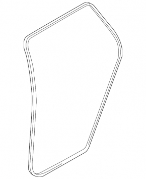 Rear left door seal BMW X5 F15 14-18