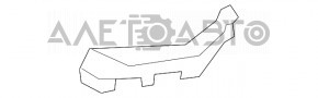 Bracket latch stick support hood Toyota Highlander 14-19