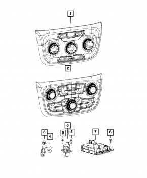AC And Heater Module Jeep Compass 23-25