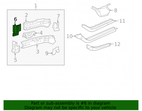Front left side member nose bracket for Toyota Rav4 13-18