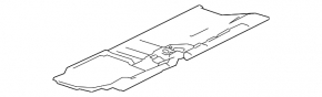 Floor covering rear Lexus NX200t NX300 15-21 black