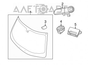 Interior mirror Chrysler 300 13-14 for rain sensor