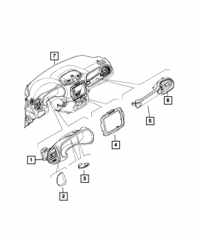 Jeep Renegade 18-21 7" Monitor Frame