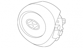 Hyundai Sonata 20-22 driver's steering wheel airbag, gray, scratches