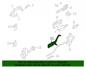 Rear right door lock bracket for Hyundai Tucson 22-25