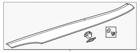Left rear fender molding for Kia K5 21-26