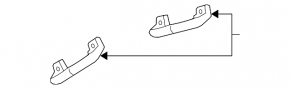 Ceiling handle rear left Chevrolet Cruze 11-16 ser