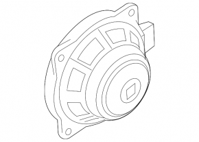 Rear left speaker Hyundai Sonata 15-17 pressed